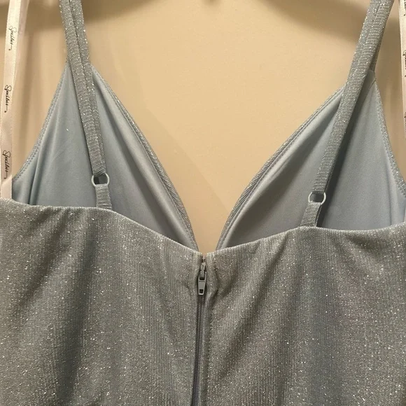 NWT Speechless Light Blue Glitter Prom Dress